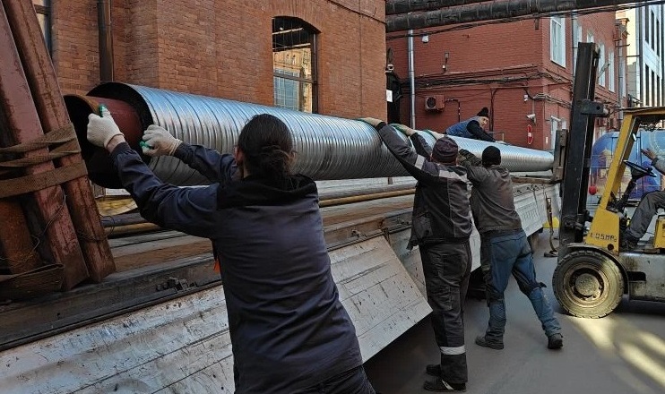 Реконстукция тепловой сети на Красного Текстильщика.